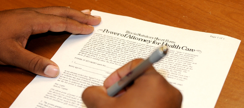 Power of attorney for health care purposes